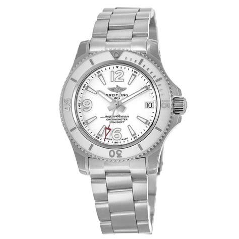 breitling superocean ladies white|breitling superocean black steel.